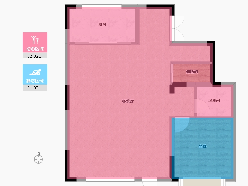 山东省-青岛市-城投南信天骄观澜-67.45-户型库-动静分区