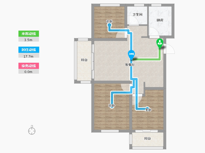 山东省-青岛市-港都香城-80.81-户型库-动静线