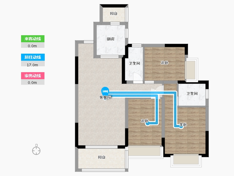 四川省-眉山市-恒大悦府-91.03-户型库-动静线