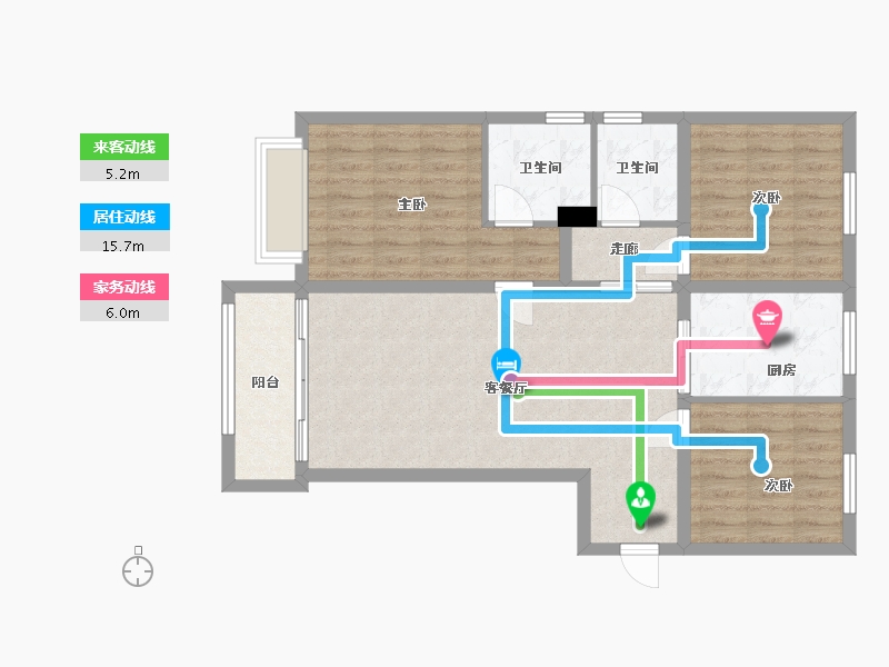 河北省-承德市-泰悦府-86.75-户型库-动静线