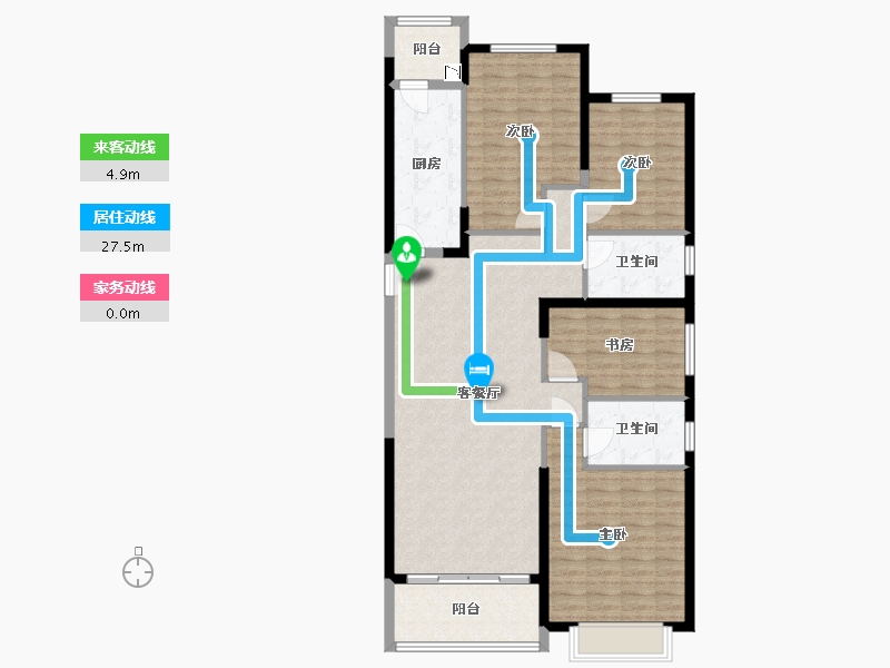 河北省-邯郸市-恒大绿洲-119.12-户型库-动静线