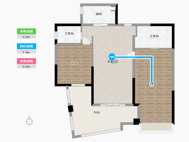 辽宁省-沈阳市-雅居乐清水湾-119.78-户型库-动静线