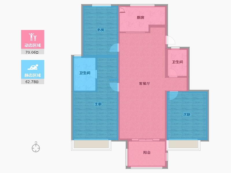 江苏省-扬州市-中集紫金文昌-120.00-户型库-动静分区