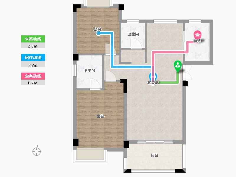 安徽省-黄山市-博瑞状元首府-84.00-户型库-动静线