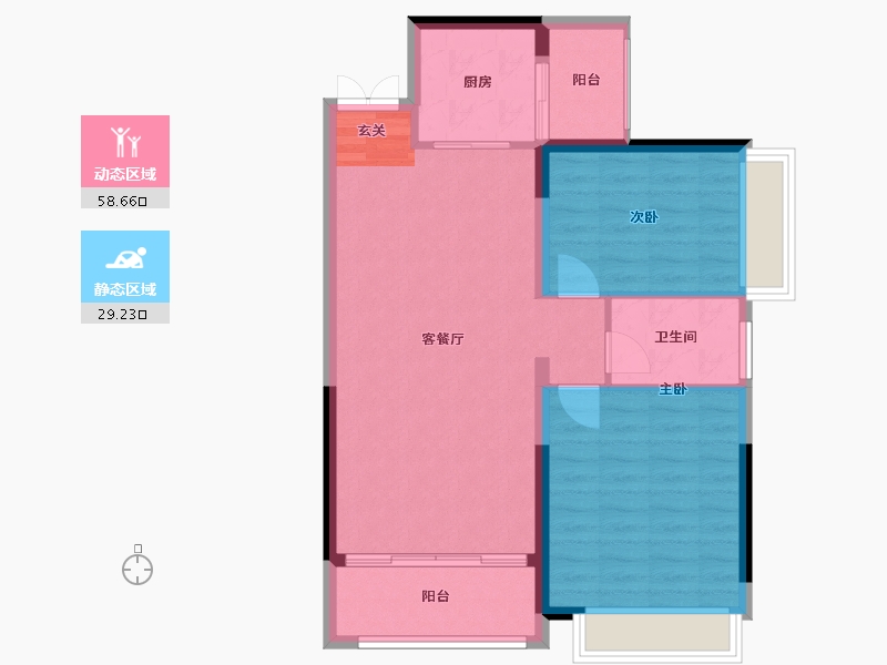 贵州省-贵阳市-贵州金融城-80.00-户型库-动静分区