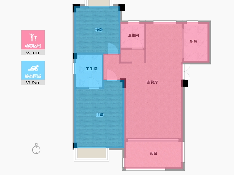 安徽省-黄山市-博瑞状元首府-79.86-户型库-动静分区