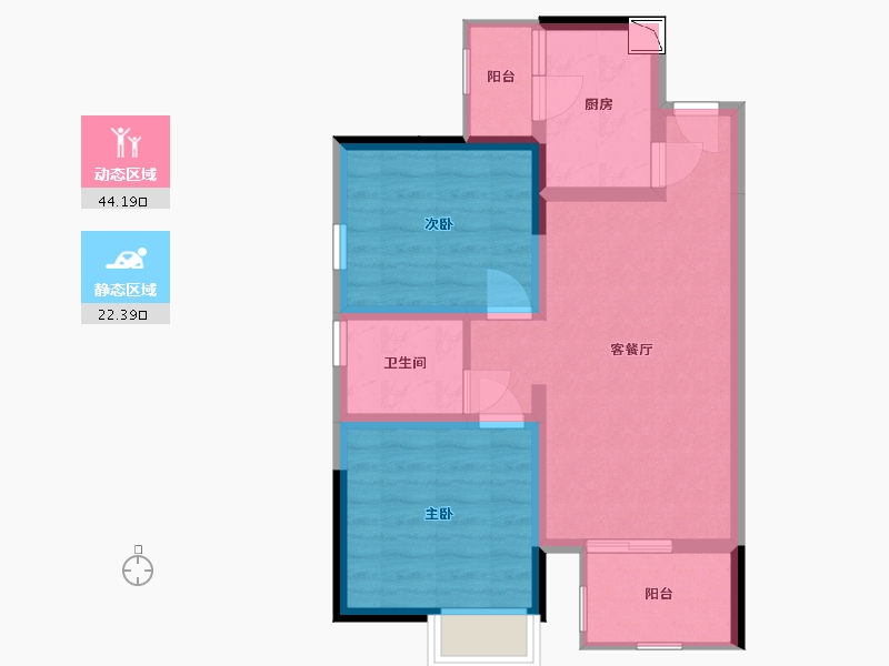 四川省-成都市-和成峰景道5号-58.44-户型库-动静分区