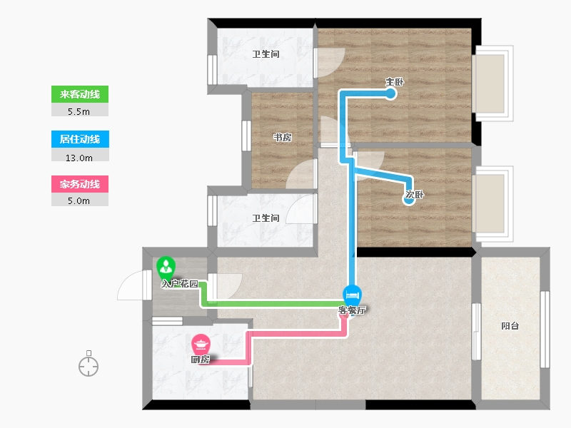 福建省-漳州市-漳浦碧桂园-71.69-户型库-动静线