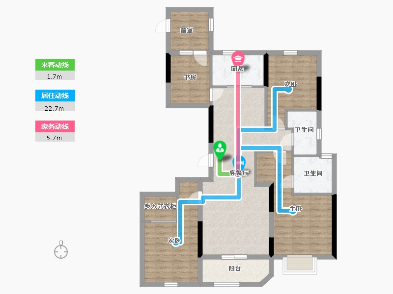 浙江省-杭州市-滨江新希望新城未来海岸-99.00-户型库-动静线