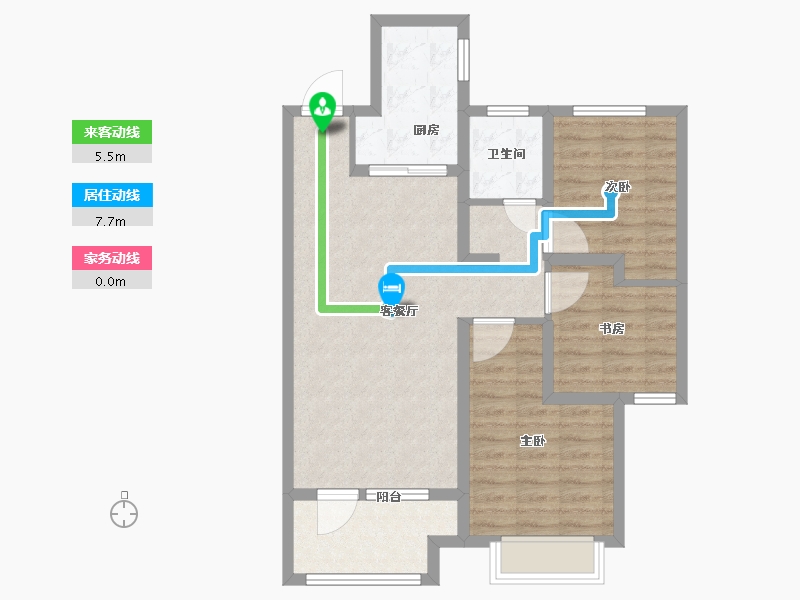 山东省-青岛市-仁洲观海-79.21-户型库-动静线