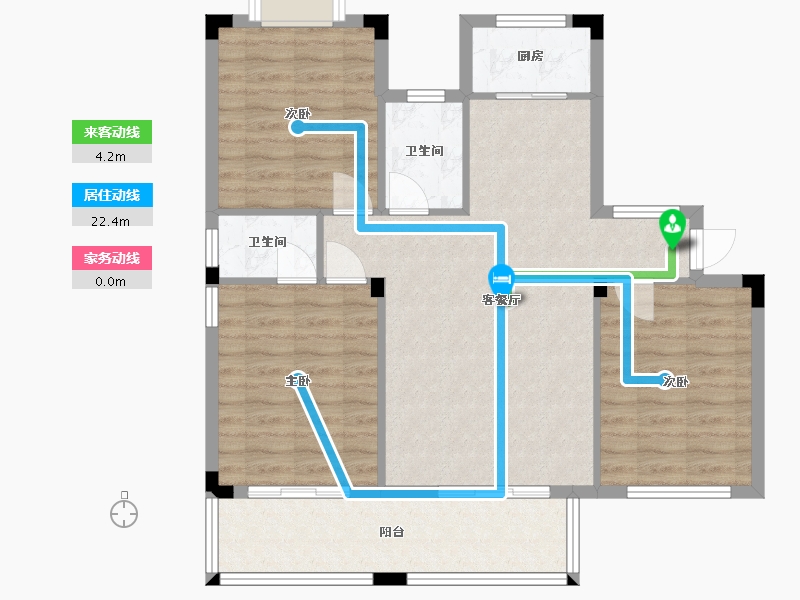 安徽省-黄山市-博瑞状元首府-88.00-户型库-动静线