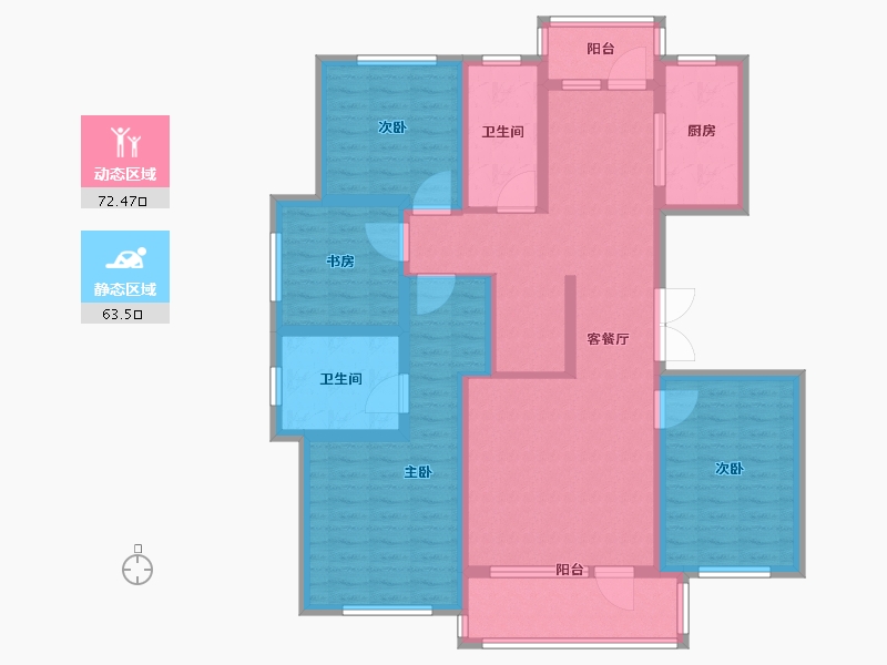 山东省-青岛市-中德绿色公元-120.01-户型库-动静分区