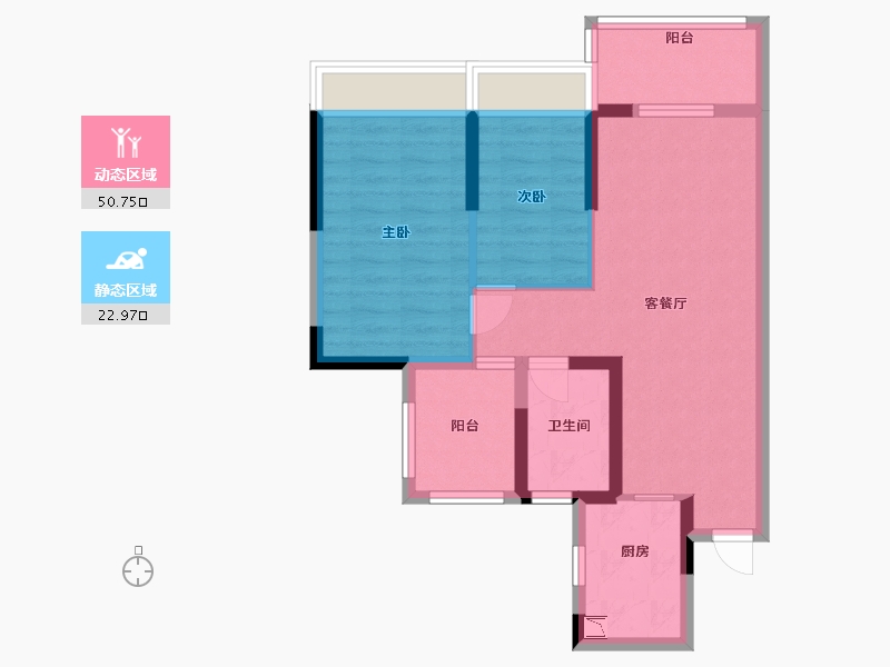 广东省-清远市-信业郡城-64.80-户型库-动静分区