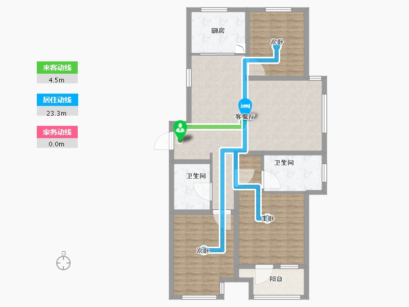 山东省-青岛市-河岸首府-108.00-户型库-动静线