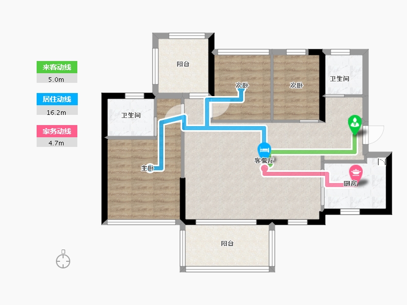 广东省-清远市-信业郡城-83.20-户型库-动静线