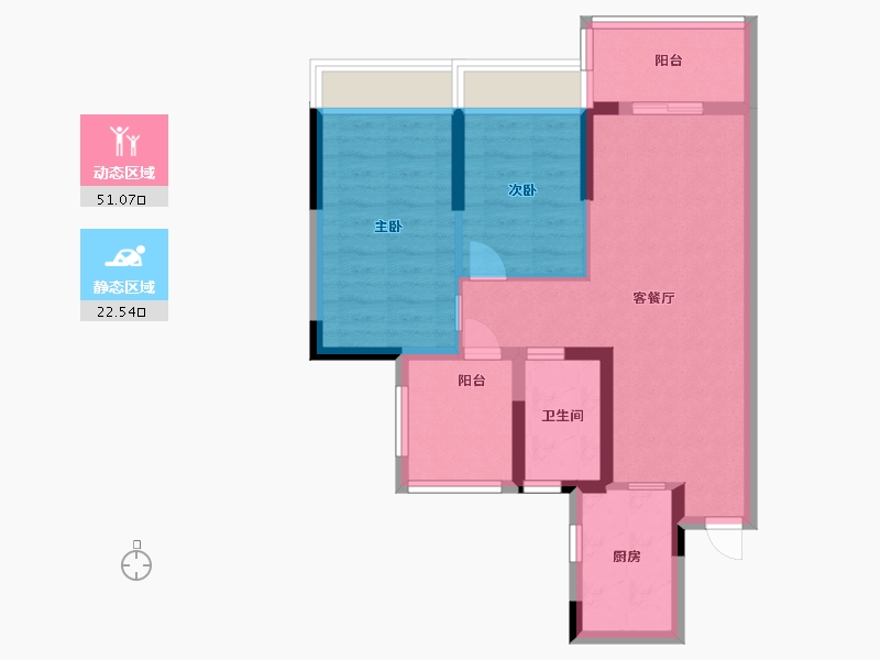 广东省-清远市-信业郡城-64.80-户型库-动静分区