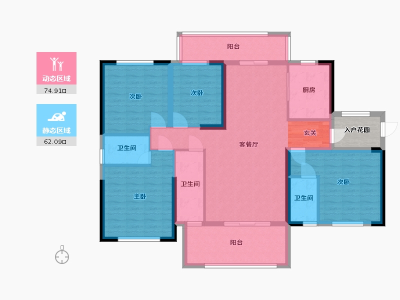 广东省-清远市-云星洲-127.17-户型库-动静分区