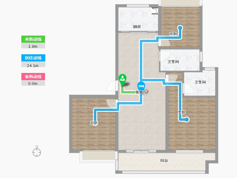 江苏省-盐城市-九龙华府-123.00-户型库-动静线