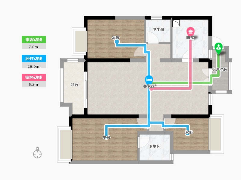 云南省-昆明市-融创文旅城-90.79-户型库-动静线