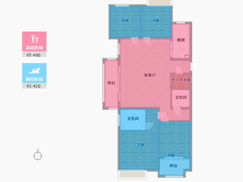 江苏省-南京市-泰禾金尊府-114.50-户型库-动静分区