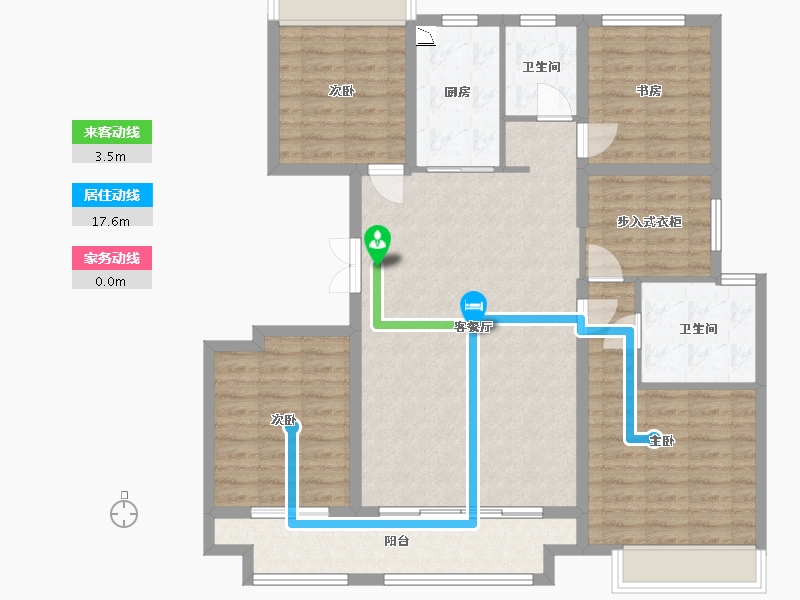 江苏省-南京市-泰禾金尊府-116.00-户型库-动静线