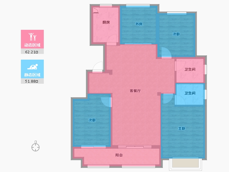 河北省-沧州市-大川世纪城-102.93-户型库-动静分区