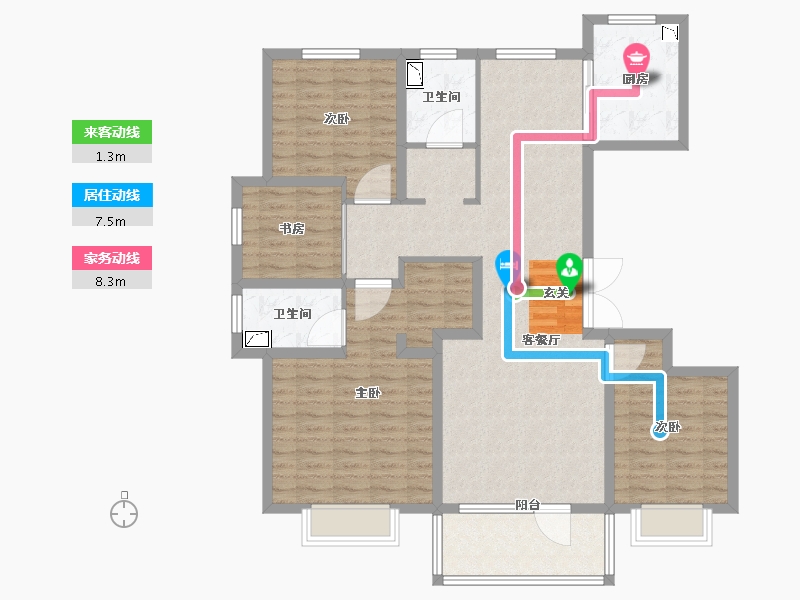 山东省-济南市-中铁城-117.51-户型库-动静线