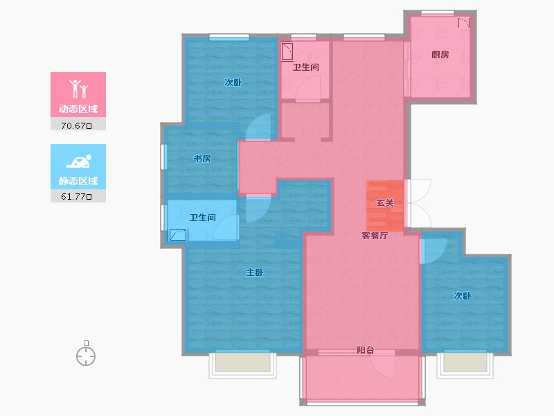 山东省-济南市-中铁城-117.51-户型库-动静分区