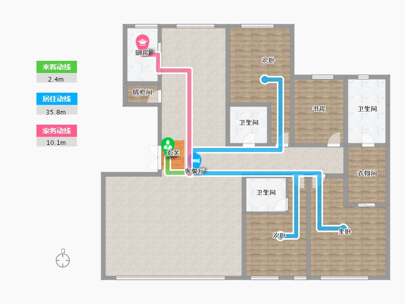 宁夏回族自治区-银川市-凤凰华府-212.48-户型库-动静线