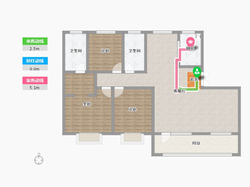 山东省-济南市-中铁城-137.38-户型库-动静线