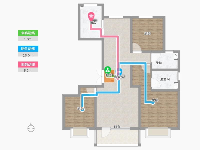 山东省-济南市-中铁城-102.60-户型库-动静线