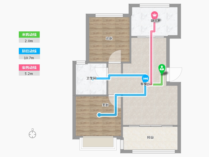 山东省-青岛市-天一镜台山-68.80-户型库-动静线