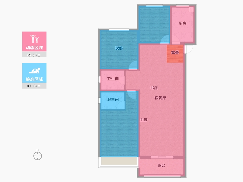 河南省-安阳市-金秋 九里庭院耘�Z-98.12-户型库-动静分区