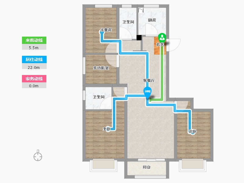 山西省-太原市-融创中心-97.77-户型库-动静线