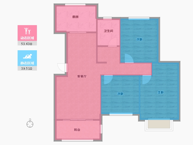 山东省-青岛市-天一镜台山-84.81-户型库-动静分区