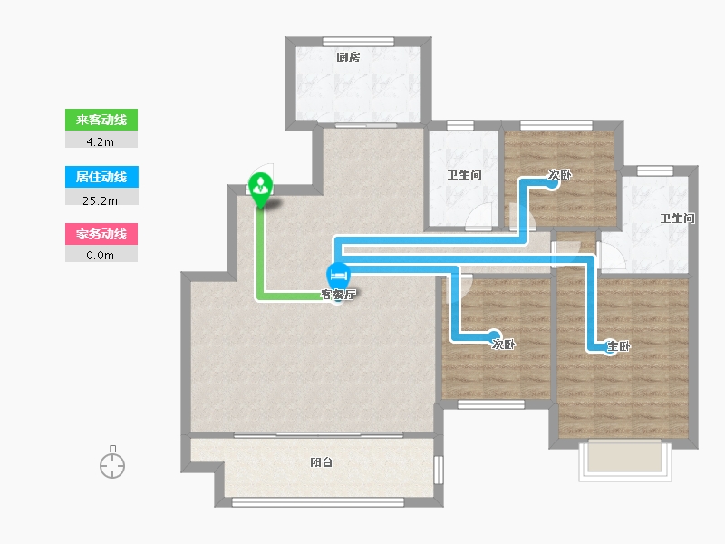 山东省-青岛市-天一镜台山-100.80-户型库-动静线