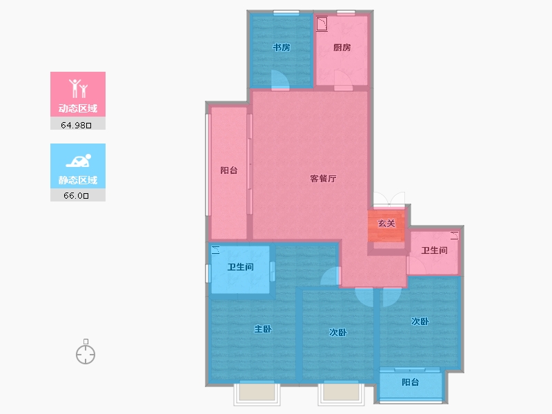 山西省-太原市-海尔产城创国际广场-116.63-户型库-动静分区