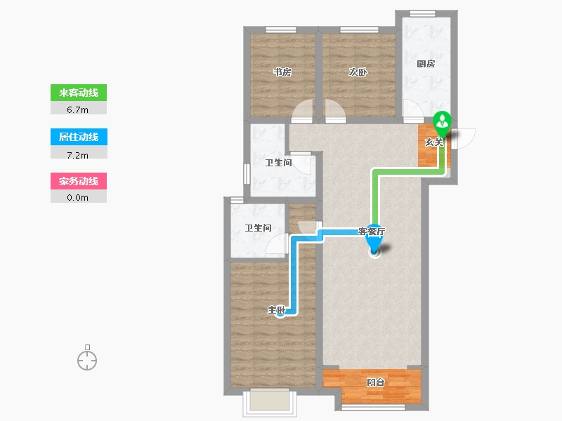 山西省-太原市-海尔产城创国际广场-94.50-户型库-动静线