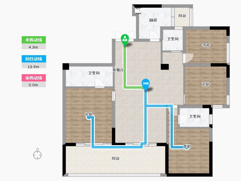 四川省-成都市-富国上邦-133.00-户型库-动静线