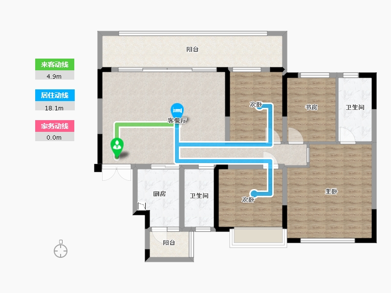 四川省-成都市-富国上邦-124.01-户型库-动静线