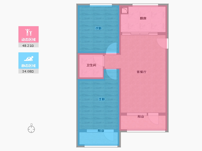 山东省-青岛市-碧水明珠-72.80-户型库-动静分区