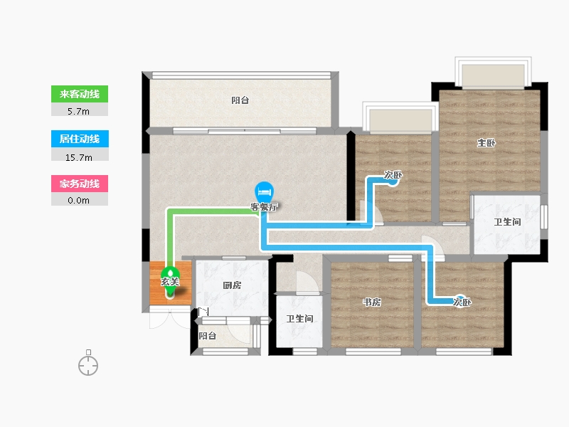 四川省-成都市-凤溪院子-95.02-户型库-动静线