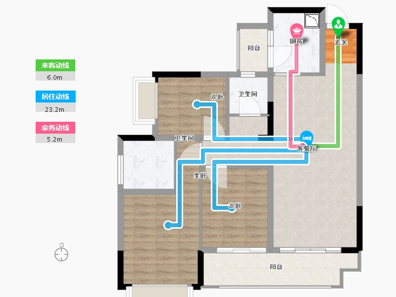 贵州省-贵阳市-贵州当代MOMΛ未来城-92.80-户型库-动静线