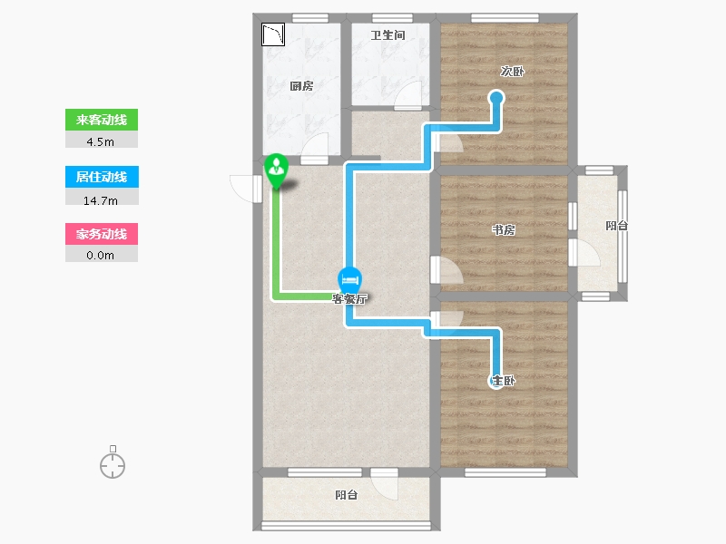 山东省-青岛市-碧水明珠-92.00-户型库-动静线