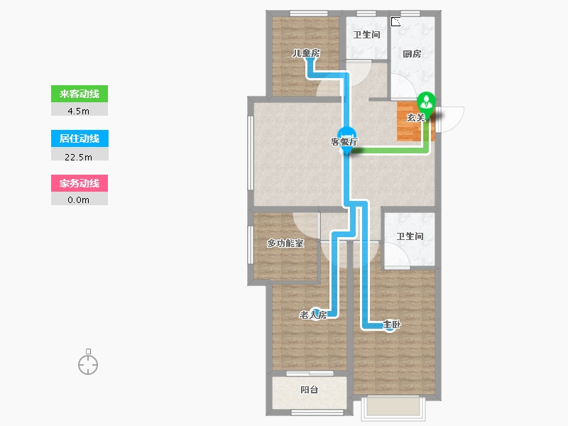 山西省-太原市-融创中心-104.33-户型库-动静线