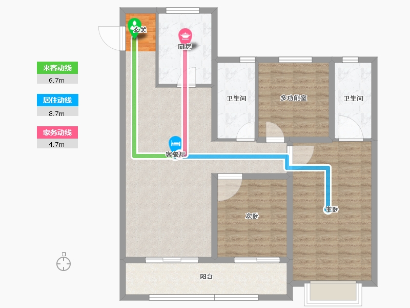 山西省-太原市-融创中心-102.55-户型库-动静线