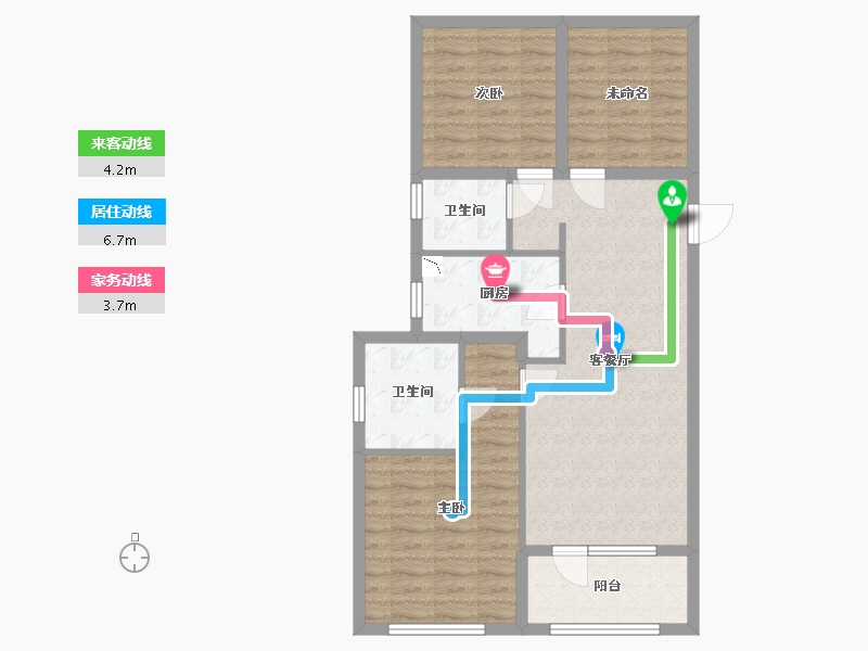 浙江省-杭州市-印象城-81.00-户型库-动静线