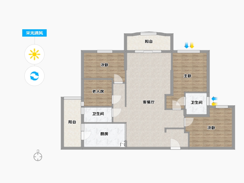 贵州省-六盘水市-德远未来之城-110.41-户型库-采光通风