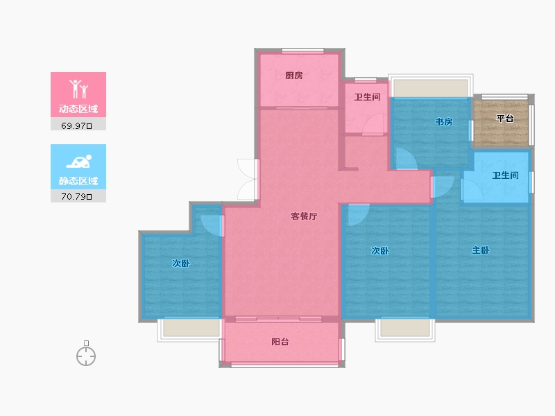 河南省-许昌市-恒达西郡-132.01-户型库-动静分区