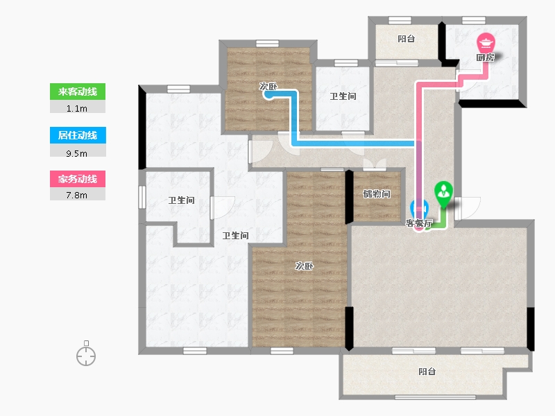 浙江省-湖州市-汎港润合-122.00-户型库-动静线